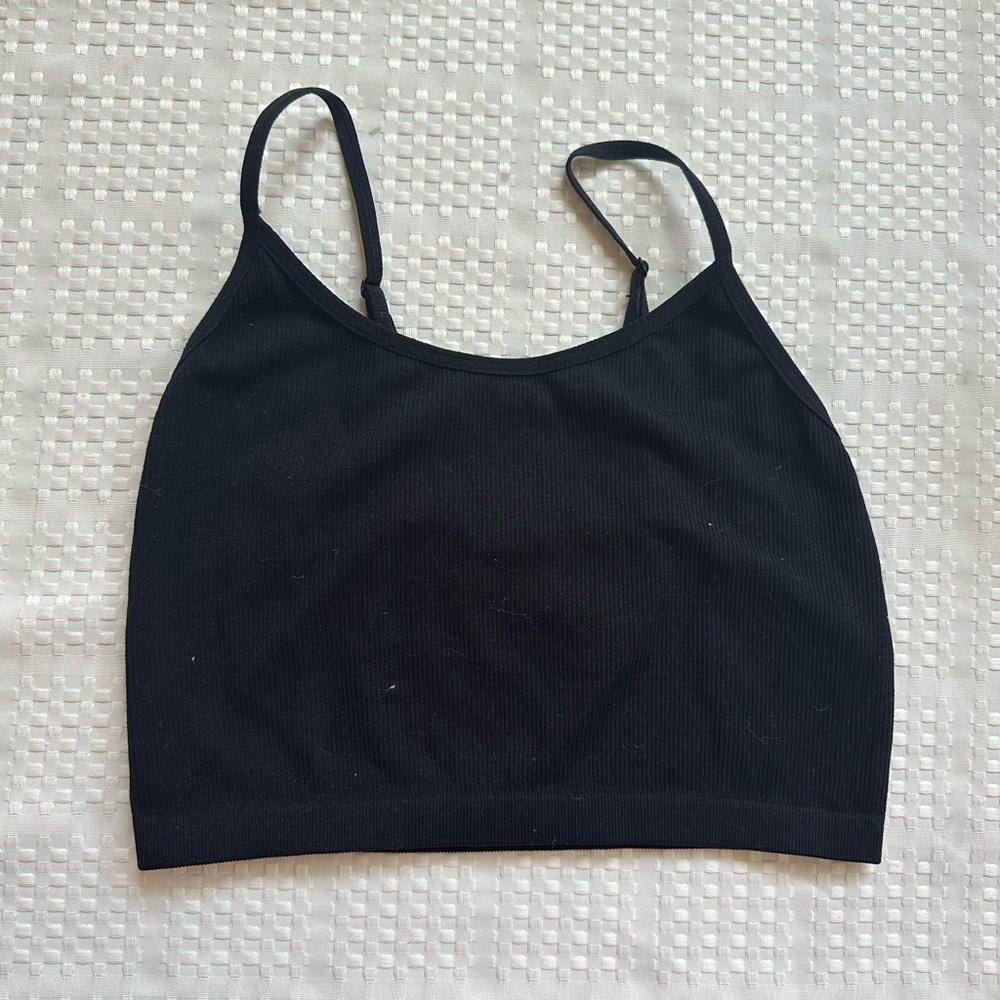 Black Super crop top